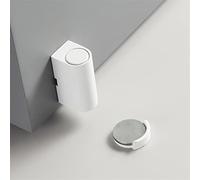 Fermaporta in ottone Bianco Nero Punch Free Supporto for porta for impieghi gravosi Fermaporta magnetico invisibile 1 pezzo(Blanc)