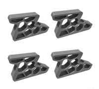 Fermaporta in plastica per finestra, 9,3 cm, grigio, 9,3 cm | Plastica resistente all'usura, rivestimento idrofobo, antigraffio per prova, finitura grigia, 9,3 x 5,3 cm
