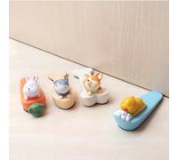 Fermaporta in resina a forma di animale con base antiscivolo, per interni ed esterni, statuetta decorativa multicolore per tenere saldamente le porte in casa, ufficio, bar (animali di piccola taglia