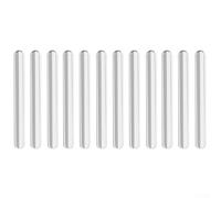 Fermaporta in silicone, 12 pezzi, trasparente, anti-slam, 150 x 15 x 3 mm | Supporto resistente, materiale in silicone trasparente, previene danni alla parete, si adatta a porte standard