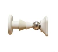 Fermaporta in silicone a forma di albero di Natale, in gomma morbida, anti-collisione, paraurti, cuneo, decorativo (bianco)