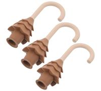 Fermaporta in Silicone a Forma di Albero Pino 3 Pezzi | Protezione Anti-pizzicamento, Design senza Fori, Colore Caffè, per Uso in Cortile e Asili