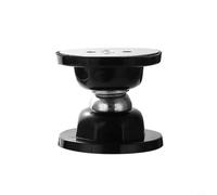 Fermaporta in silicone con forte base magnetica per casa e ufficio, anti-collisione, antivento, compatibile con pavimenti in legno e (nero)