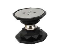 Fermaporta in silicone, forte fermaporta magnetico anti-collisione antivento con base allargata, 54 x 48 mm, design a basso profilo per casa e ufficio, trasparente