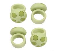 Fermaporta in silicone ispirato ai funghi per bilanciare il controllo acustico e le esigenze di protezione fisica, 4 pezzi (verde)