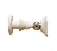 Fermaporta in silicone trasparente progettato per pavimenti lisci, tra cui piastrelle di ceramica, legno duro, metallo, vetro e superfici in pietra lucida (bianco)