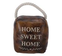 Fermaporta in stile country chic a forma di cubo eco-pelle idea regalo