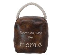 Fermaporta in stile country chic a forma di cubo eco-pelle idea regalo simpatica