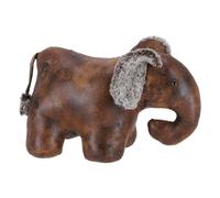 Fermaporta in stile country chic a forma di elefante eco-pelle idea regalo arred