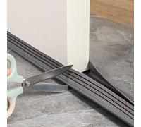 Fermaporta insonorizzato, 93 cm, in feltro PVC, per riduzione del rumore e protezione dagli agenti atmosferici (grigio, 5 cm)