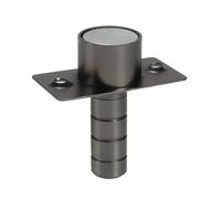 Fermaporta invisibile - Dispositivo anti-collisione in acciaio inox a ventosa per porte nascoste - Fermaporta automatico touch per camera da letto - Dimensioni compatte: 22,7 x 28 mm e 60,6 x 32,6 mm