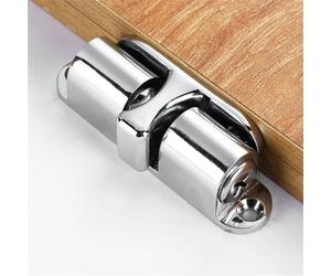 Fermaporta invisibile in lega di alluminio, montaggio a pavimento, non perforante, anti pizzico, per porte interne in casa, ufficio, scuola, ambienti (cromato)