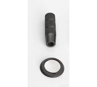 Fermaporta invisibile nascosto con forte magnete per resistenza al vento, base a basso profilo, doppia opzione di installazione, asta regolabile per vari spazi (grigio acciaio)