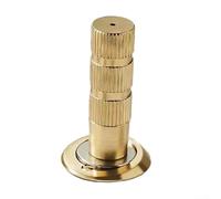 Fermaporta invisibile regolabile per porte interne, struttura in lega di zinco e rame, per fermaporta minimalista ultra sottile per fessure da 5 a 14 mm (oro)