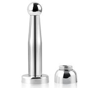 Fermaporta magnetico, 12,7 cm, fermaporta magnetico in acciaio inox, montaggio a parete a pavimento, chiusura morbida, fermaporta magnetico, colore: argento