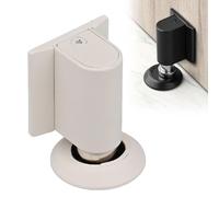 Fermaporta magnetico, 2026, nuovo fermaporta in metallo per la parte inferiore della porta, montaggio a parete, resistente, per tenere le porte aperte (argento)