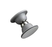 Fermaporta magnetico anti-collisione in silicone da 4 pezzi, porta della camera letto, dello studio, di aspirazione, senza punzonatura per Tutti i Pavimenti Duri(Grey)