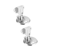 Fermaporta magnetico anticollisione regolabile in acciaio inossidabile, anti-perforazione, resistente, invisibile, for il pavimento del bagno(GRAY)