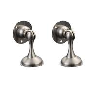 Fermaporta magnetico, Aspirazione magnetica for porta in acciaio inossidabile, forte e senza fori, spessa, anticollisione, silenziosa, anti-collisione, invisibile, for interni(Silver)