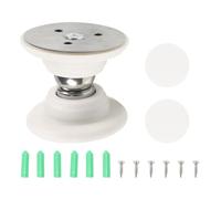 Fermaporta magnetico, autoadesivo, design non invadente, per battiscopa, fermaporta a pavimento, camper, roulotte, camper (bianco)