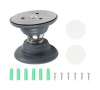 Fermaporta magnetico, autoadesivo, design non invadente, per battiscopa, fermaporta per pavimento, camper, roulotte, camper (grigio)