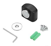 Fermaporta magnetico compatto da pavimento, progettato per spazi ristretti dove i fermi a parete non sono pratici o consentiti dal codice (nero)