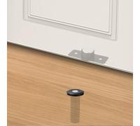 Fermaporta magnetico con struttura invisibile in acciaio inossidabile e testa in ABS per una tenuta liscia e silenziosa e affidabile hardware di cattura (nero)