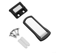 Fermaporta magnetico con struttura ultrasottile in lega di zinco e aspirazione a pavimento, design invisibile, doppio metodo di installazione, riduce i danni alla porta e alla parete (nero)