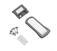 Fermaporta magnetico con struttura ultrasottile in lega di zinco e aspirazione a pavimento, design invisibile, doppio metodo di installazione, riduce i danni alla porta e alla parete (grigio)