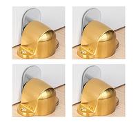 Fermaporta magnetico da 4 pezzi, fermaporta magnetico for montaggio a pavimento, lega di zinco premium, antiruggine, resistente for vari tipi di porte, utilizzato for uno spazio tra le porte basso di