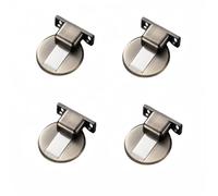 Fermaporta magnetico, Dispositivo di aspirazione magnetico invisibile e potente for porte con montaggio a terra, in lega zinco, senza fori, for magnetica