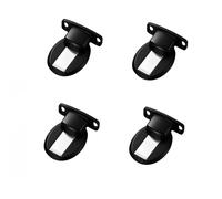 Fermaporta magnetico, Dispositivo di aspirazione magnetico invisibile e potente for porte con montaggio a terra, magnetica regolabile senza fori, in lega zinco(Black)