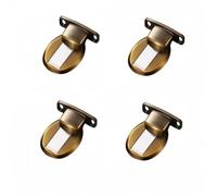 Fermaporta magnetico, Dispositivo di aspirazione magnetico invisibile e potente for porte con montaggio a terra, magnetica regolabile senza fori, in lega zinco(Brass)