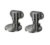 Fermaporta magnetico, fermaporta for pavimento, altezza regolabile e facile da installare, viti nascoste montate a pavimento, 2 pezzi, autoadesivo e viti incluse(B)