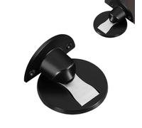 Fermaporta magnetico, fermaporta invisibile in acciaio inox, moderna chiusura magnetica per la sicurezza in casa, montaggio a pavimento, fermaporta autoadesiva nero spazzolato