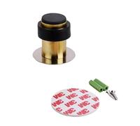 Fermaporta magnetico, Fermaporta magnetici in acciaio inossidabile, gomma, multicolore, 46 mm/60 mm, confezione da 2(Gold,46mm)