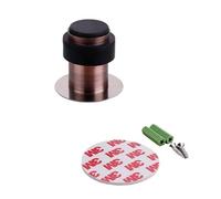 Fermaporta magnetico, Fermaporta magnetici in acciaio inossidabile, gomma, multicolore, 46 mm/60 mm, confezione da 2(Rot,60mm)