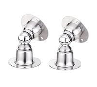 Fermaporta magnetico for impieghi gravosi, staffa for porta in acciaio inossidabile, fermaporta adesivo, protezione for porte e pareti, con viti e nastro biadesivo, nessuna perforazione richiesta,a(E)