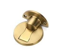 Fermaporta magnetico in acciaio inossidabile 304, supporto in argento, fermo nascosto for pavimento, for ferramenta for mobili da bagno(Gold)