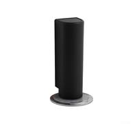 Fermaporta magnetico in acciaio inossidabile con potente forza magnetica per mantenere le porte aperte e prevenire sbattimenti, per telai di porte da 16 mm o più grandi, (nero)