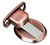Fermaporta magnetico in acciaio inossidabile Nastro adesivo multicolore Viti senza trapano Montaggio a parete (Nero)(Red Bronze)