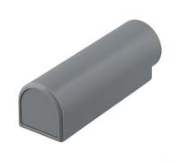 Fermaporta magnetico in acciaio inossidabile per casa e giardino, supporto per porta a ventosa forte tenuta, compatibile con la maggior parte dei telai delle porte, 75 x 25 mm, (grigio)