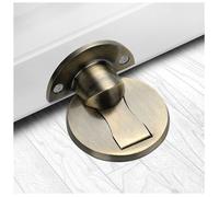 Fermaporta magnetico in acciaio inossidabile pressofuso di precisione | Paraurti - senza trapano, design invisibile a pavimento. (Bronzo verde)