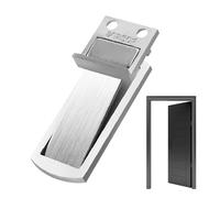 Fermaporta Magnetico | In Acciaio Inossidabile Silenzioso - Ultra Sottile Fermaporta Magnetico Di Sicurezza Senza Necessità Di Foratura - Per Camera Da Soggiorno Hotel Negozio Posto Di Lavoro Casa