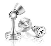 Fermaporta magnetico in acciaio inox, con chiusura magnetica a parete, resistente e magnetico, per porta battiture, per esterni, patio, giardino, porta tagliafuoco