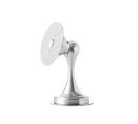 Fermaporta magnetico, in acciaio inox, con chiusura magnetica, per pareti e pavimento, colore: argento
