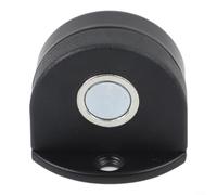 Fermaporta magnetico in acciaio inox con limitatore posteriore e doppio metodo di installazione, adatto per fissare porte in varie impostazioni domestiche (nero)