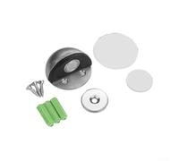 Fermaporta magnetico in acciaio inox, resistente, con cuscinetto e montaggio a vite, per uso domestico e ufficio su porte in metallo e legno, disponibile in nero, argento, rosso, anticato e finitura