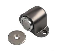 Fermaporta magnetico in acciaio inox resistente, da pavimento, con potente aspirazione, resistente al vento, per porte interne per una maggiore sicurezza (grigio)