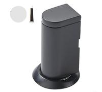 Fermaporta magnetico in lega di zinco con assorbimento degli urti, per casa e ufficio, installazione sicura senza danni alle pareti (nero)